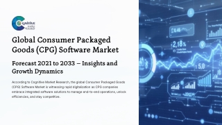 Consumer Packaged Goods CPG Software Market Forecast