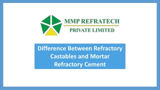 Difference Between Refractory Castables and Mortar Refractory Cement Blog