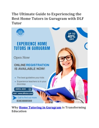 Experience Home tutors in Gurugram | Home tuition teachers in Gurugram