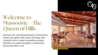 luxury resorts in mussoorie