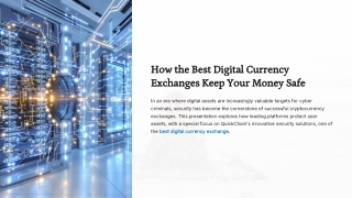 how the best digital currency exchanges keep your