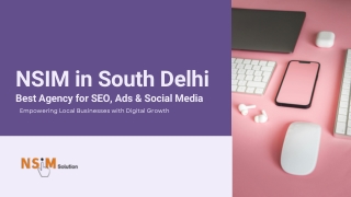 NSIM in South Delhi Best Agency for SEO, Ads & Social Media