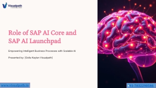 Top SAP AI Training in Ameerpet | SAP Artificial Intelligence