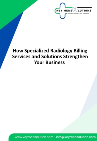 Expert Radiology Billing Services to Maximize Reimbursements