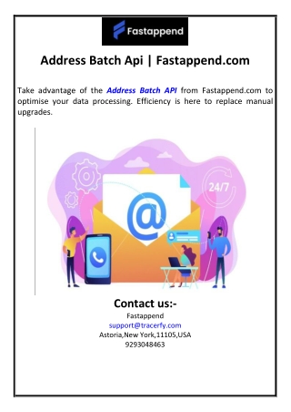 Address Batch Api | Fastappend.com