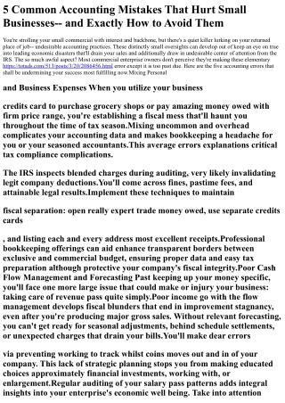 5-common-accounting-mistakes-that-hurt-small