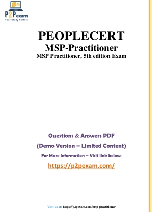 MSP-Practitioner Questions and Answers pdf dumps