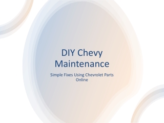 diy chevy maintenance
