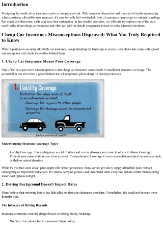 Cheap Car Insurance Myths Debunked: What You Actually Required to Know