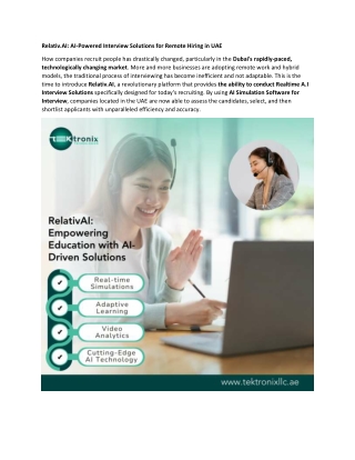 relativ ai ai powered interview solutions