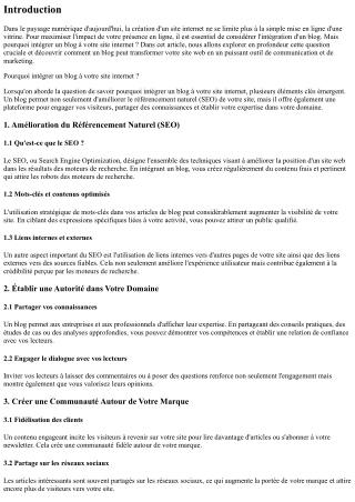 Pourquoi intégrer un blog à votre site internet ?