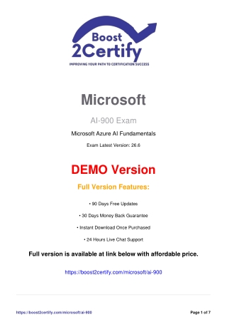 AI-900 Exam Practice Tests for Microsoft | Boost2Certify