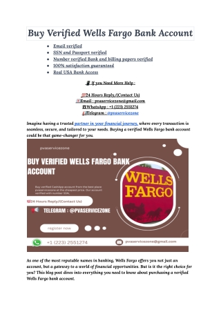 Buy Verified Wells Fargo Bank Account (4)