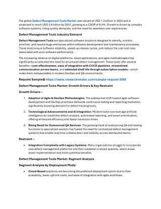 Defect Management Tools Market