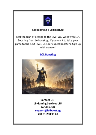 lol boosting lolboost gg