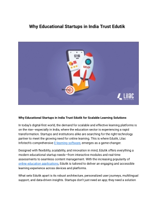 Why Educational Startups in India Trust Edutik