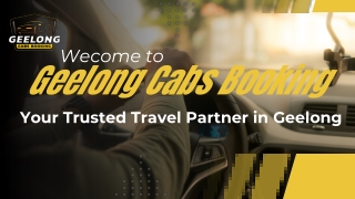 Reliable taxi services by Geelong Cabs Booking