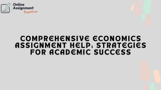 Expert Guidance for Academic Success in Economics