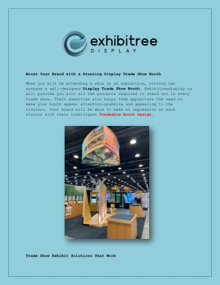 boost your brand with a stunning display trade