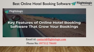 Best Online Hotel Booking Software