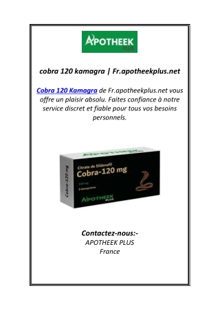 cobra 120 kamagra | Fr.apotheekplus.net