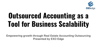 Outsourced Accounting as a Tool for Business Scalability