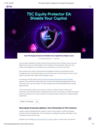 TSC Equity Protector pdf- Safeguard Your Capital from Drawdowns