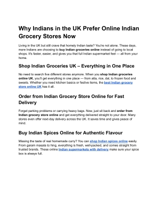 Buy Indian Groceries Online in the UK – Here’s Why Everyone’s Doing It