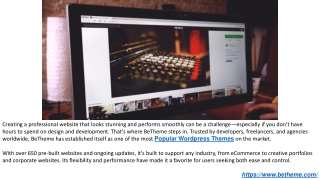 BeTheme Is Top, Best, Affordable Wordpress Themes for Website Project.PPTX