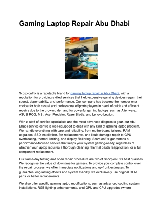 Gaming Laptop Repair Abu Dhabi (2)