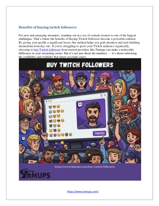Buy Twitch Followers