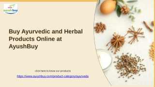 Buy Ayurvedic and Herbal Products Online at AyushBuy (1)
