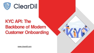 KYC API The Backbone of Modern Customer Onboarding
