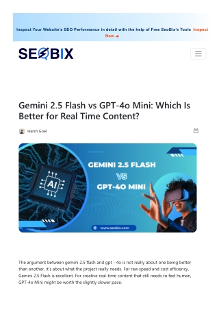 AI Showdown: Gemini 2.5 Flash vs GPT-4o Mini — Speed vs Creativity Explained