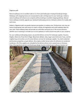 flagstone path