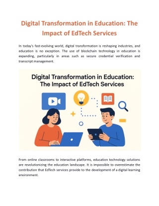 Digital Transformation in Education: The Impact of EdTech Services