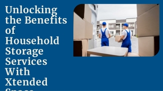 Unlocking the Benefits of Household Storage Services with Xtended Space