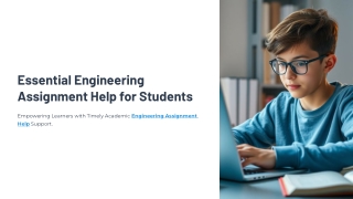 Essential Engineering Assignment Help for students