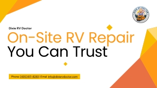 Trusted Mobile RV Repair in St. George, Utah | Dixie RV Doctor