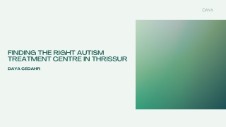 autism treatment Centre in Thrissur