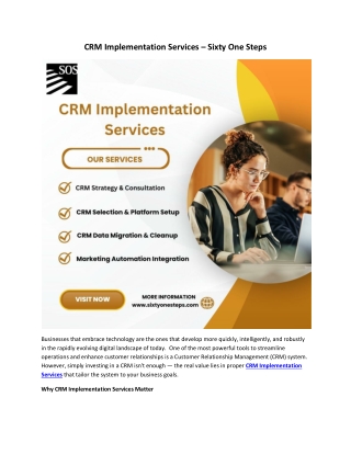 crm implementation services sixty one steps