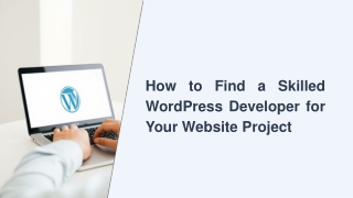 how to find a skilled wordpress developer