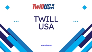 Premium American Twill Fabric – U.S.‑Made Quality