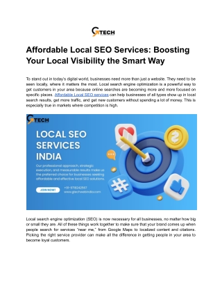 Affordable Local SEO Services_ Boosting Your Local Visibility the Smart Way