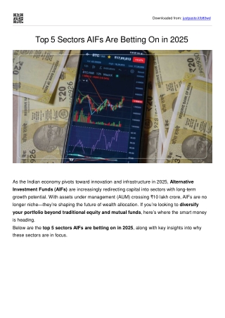 Top 5 Sectors AIFs Are Betting On in 2025