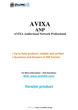 ANP Advanced Nursing Practitioner Exam 2024 Demo PDF by ExamKill