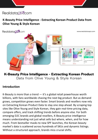 K-Beauty Price Intelligence - Extracting Korean Product Data from Olive Young & Style Korean