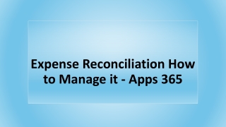 Expense Reconciliation: How to Manage it - Apps 365