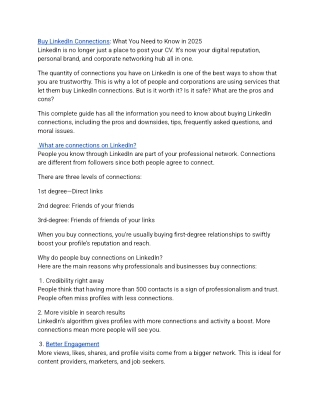 Buy Linkedin Connections