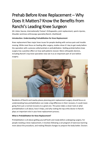 Prehab Before Knee Replacement (1)